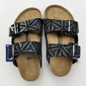 *NIB* Unisex LITTLE KIDS BIRKENSTOCK Arizona Birkibuc Seaweed Black EU 26 US 8